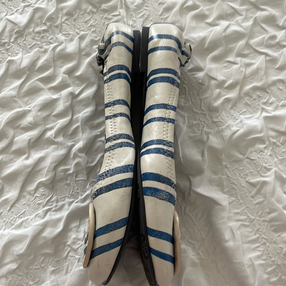 SOLD!!! Tory Burch Creta Stripe Slip Ons - Picture 5 of 9
